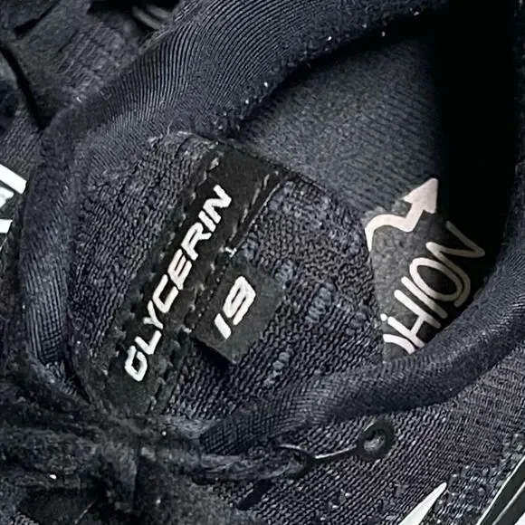 Brooks Glycerin 19 Women's Black/White Running Shoes Size 8.5B - Picture 2 of 16